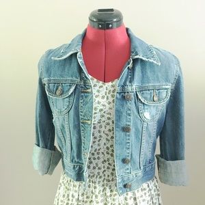 {Old Navy} Cropped Denim Jacket S