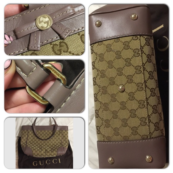 SOLD 💯Gucci Mayfair bow totes 💜 - Picture 4 of 8