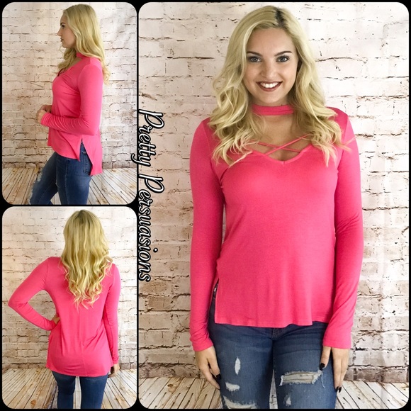 SALE‼️ NWT Gray Strappy Chocker Top - Picture 6 of 6