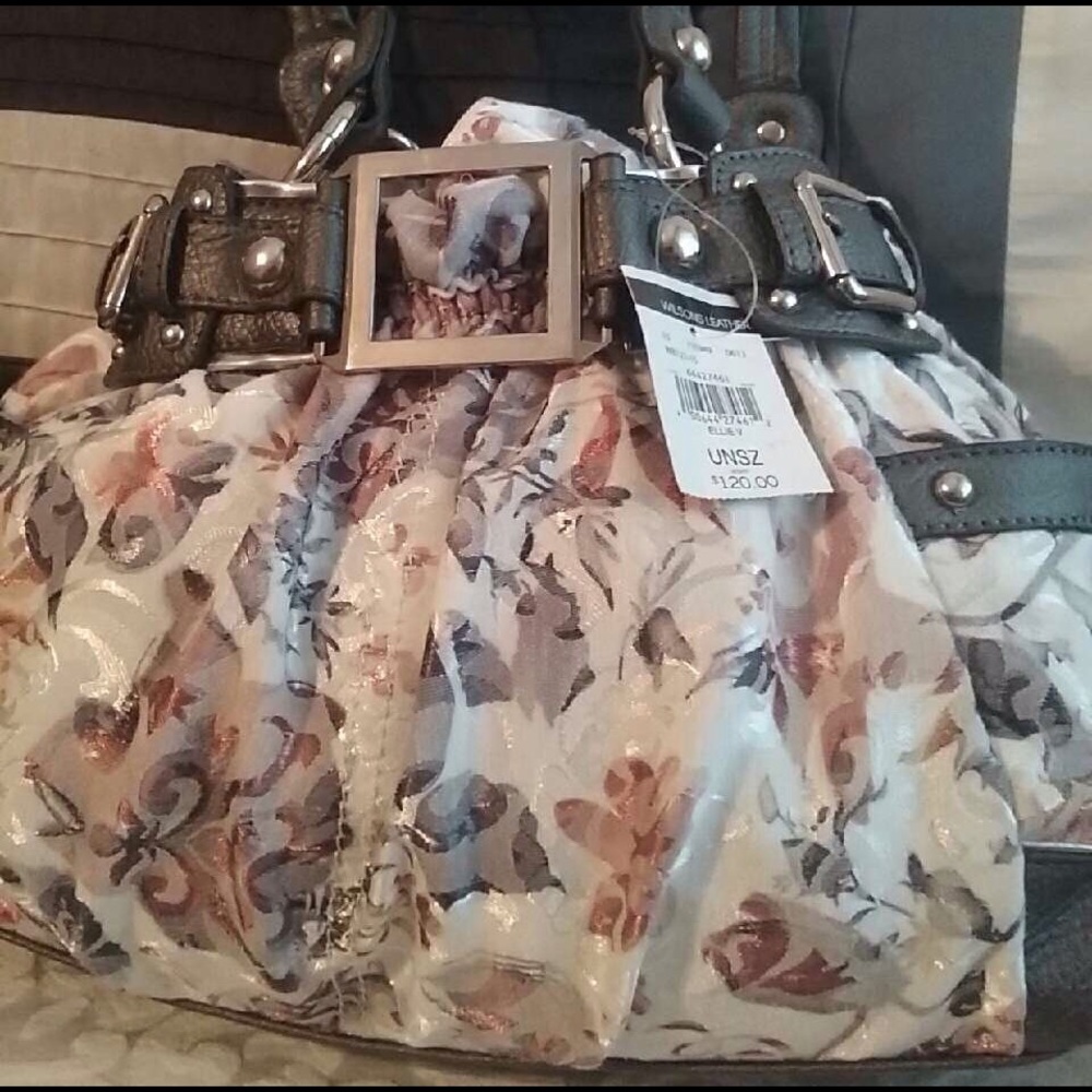 Wilsons Leather floral print purse