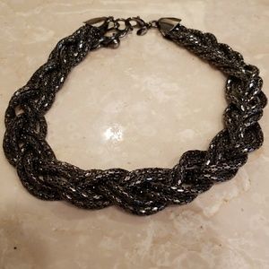 2 Black/Silver Express necklaces