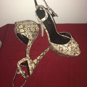 Snake skin heels