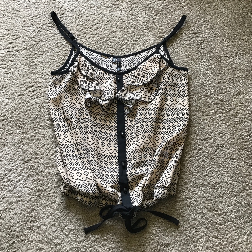 Cropped spaghetti strap