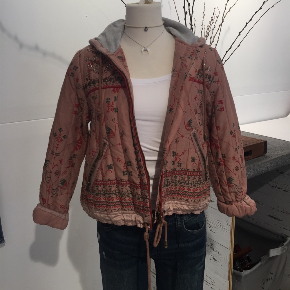 Free People Quilted Spring Jacket