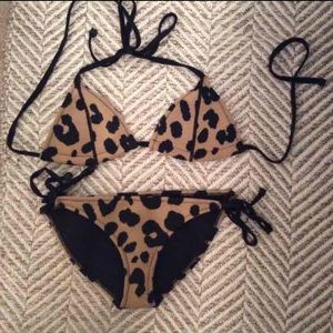Triangl Indy leopard bikini neoprene xs medium