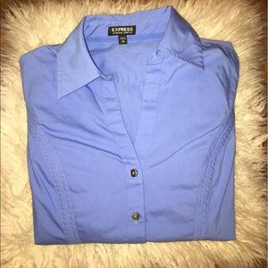 ✨ EXPRESS Essential Stretch Tailored Button Up