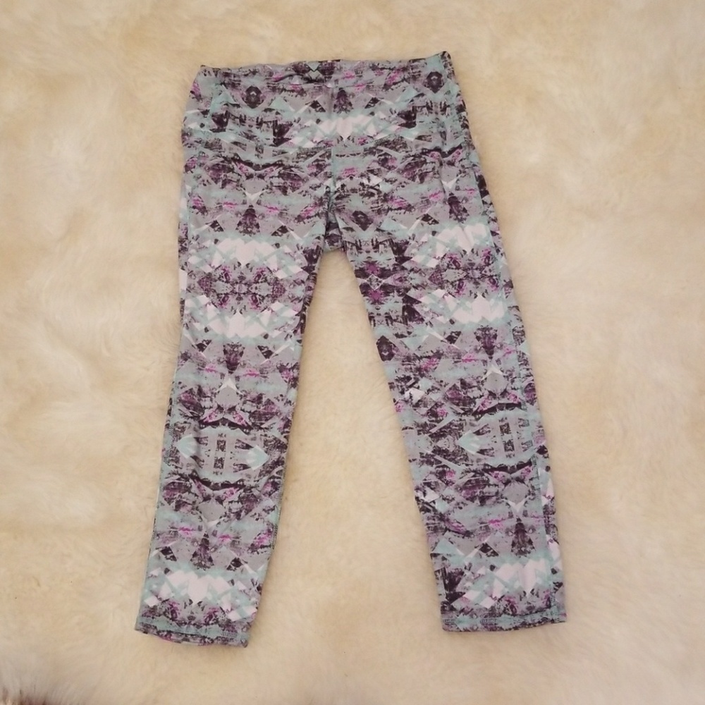 Athleta yoga crop pants mint green design