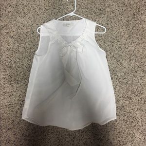 LOFT tie front blouse