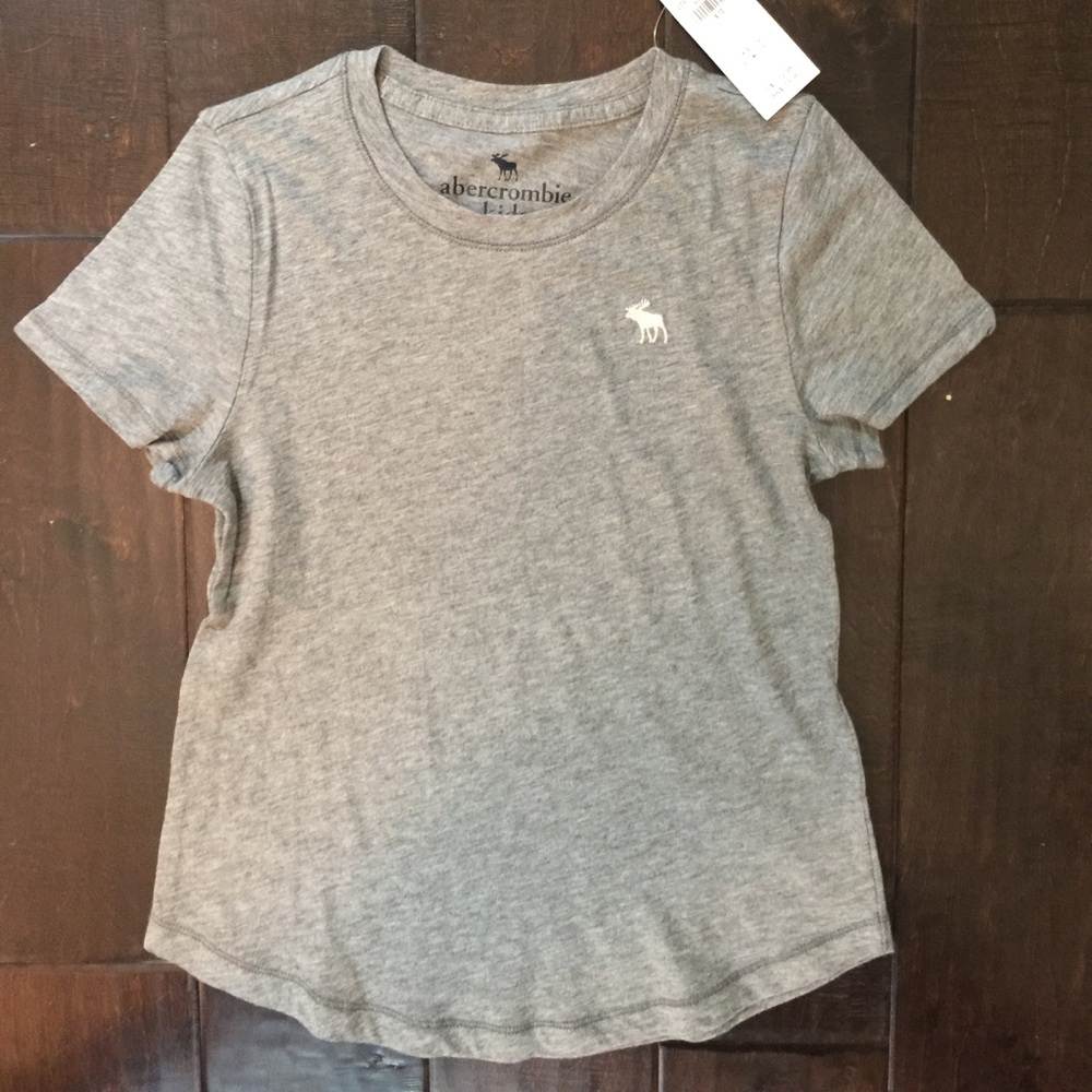 Abercrombie Gray Girls Shirt 9/10 NEW