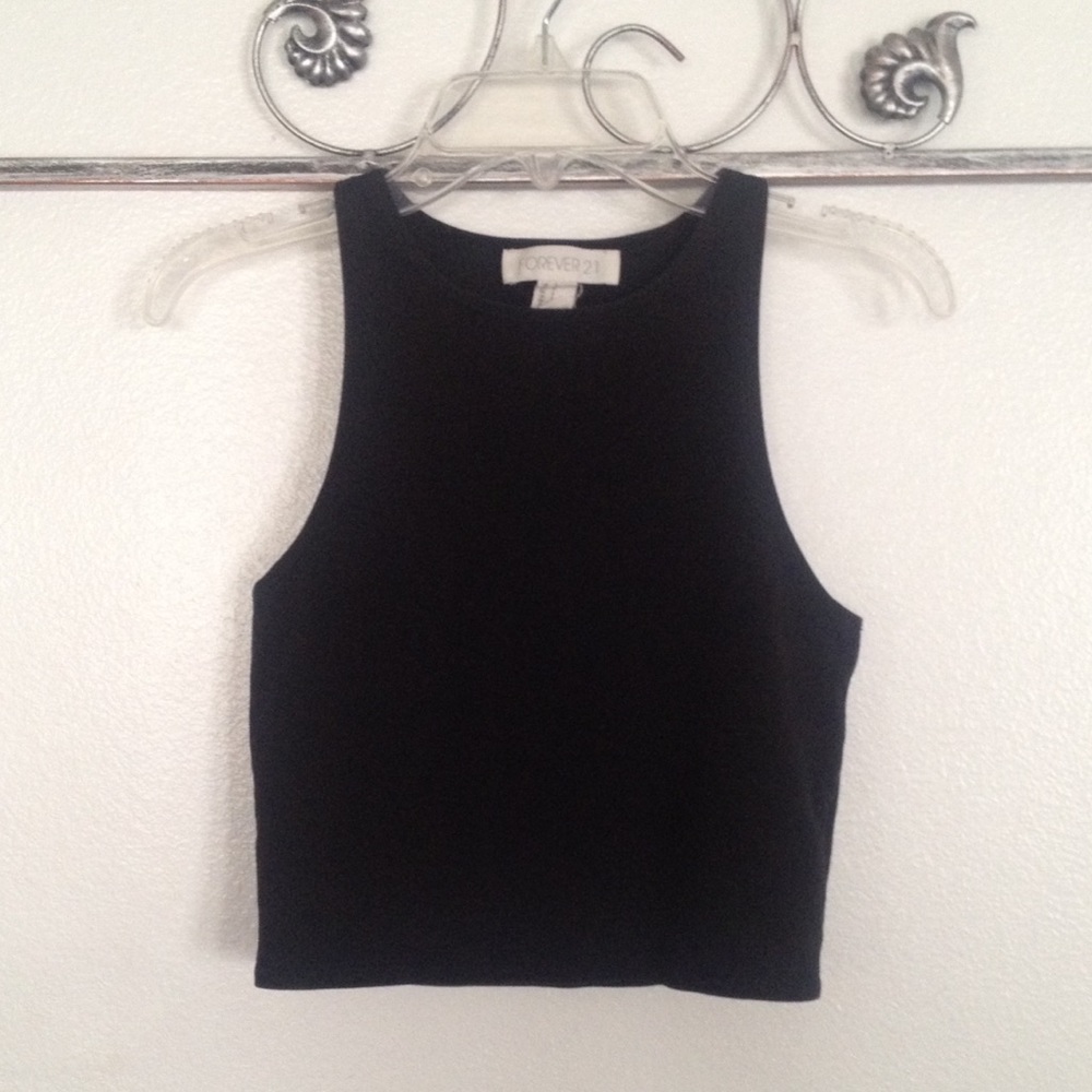 Black crop top