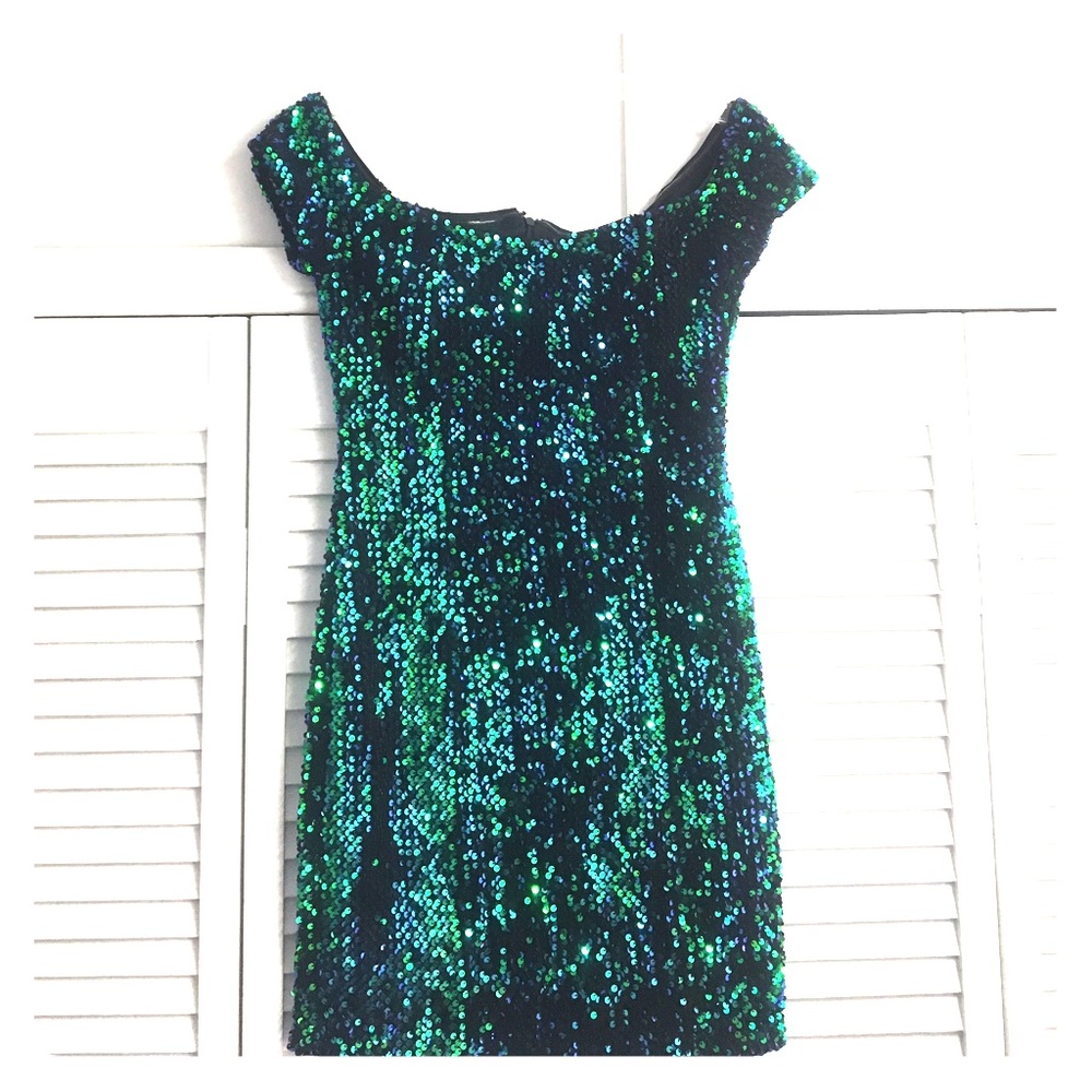 Green Sequin Dress