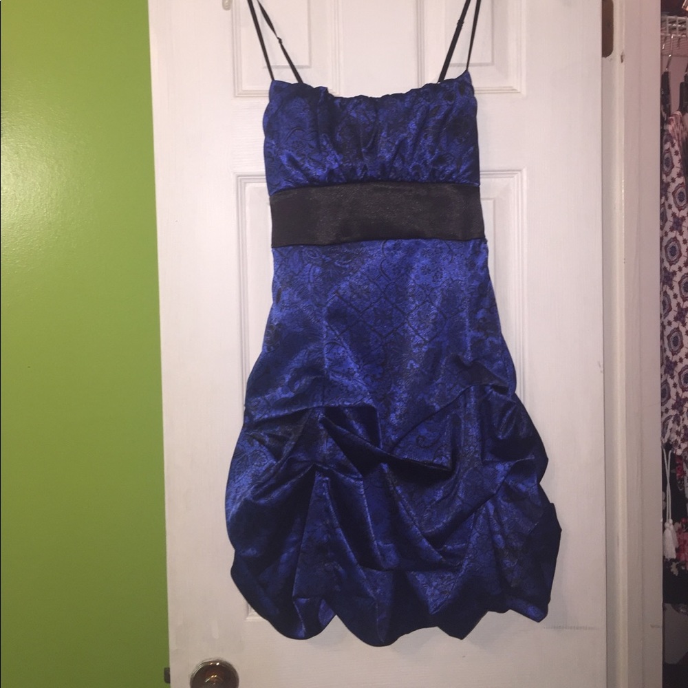 Black and Blue Formal Dress
