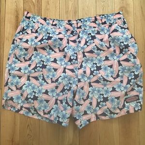 Vineyard vines surfboard and flower bathing suit