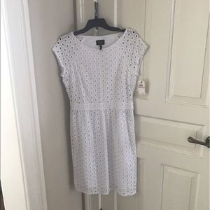 Laundry white eyelid dress