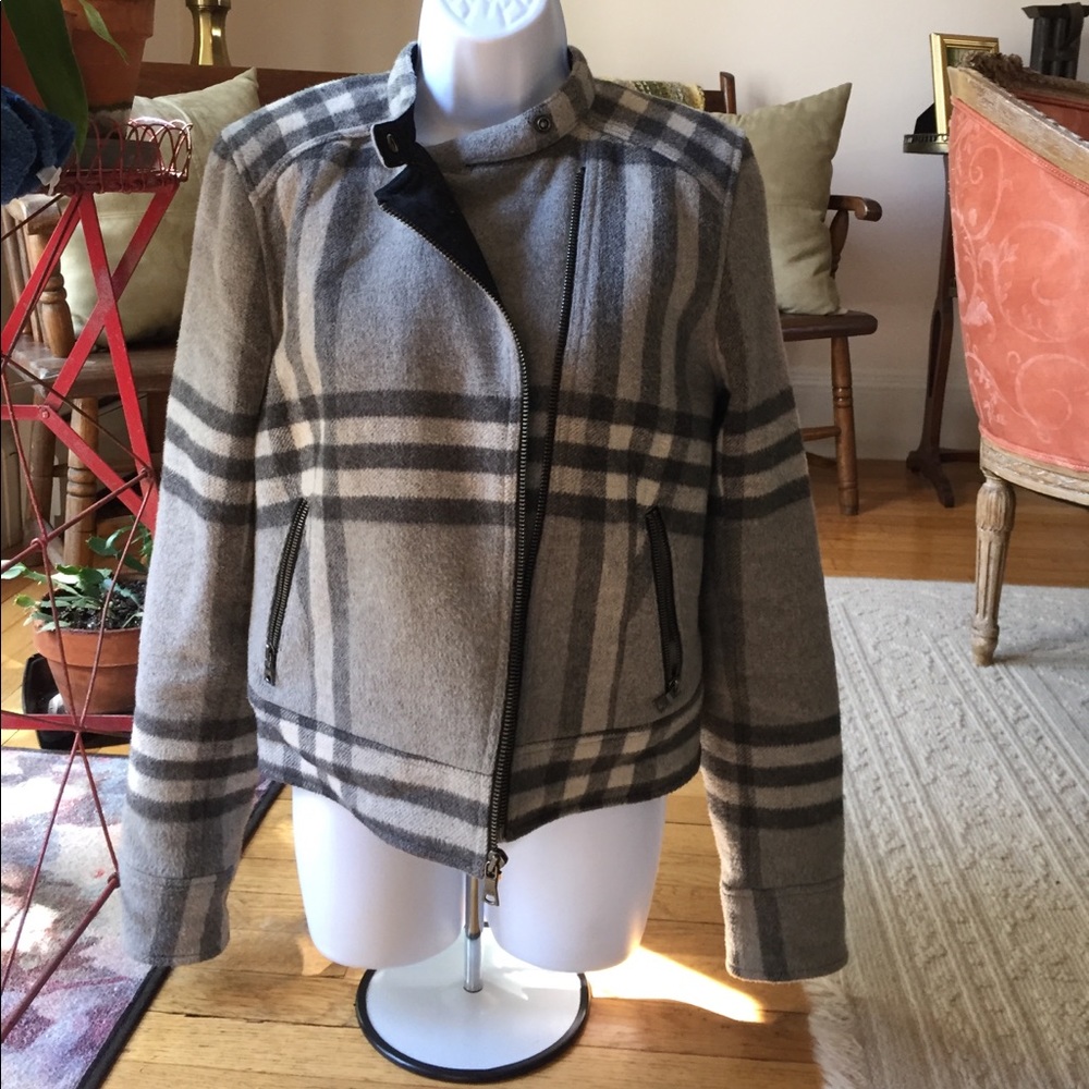 GAP wool moto jacket Quilted inside