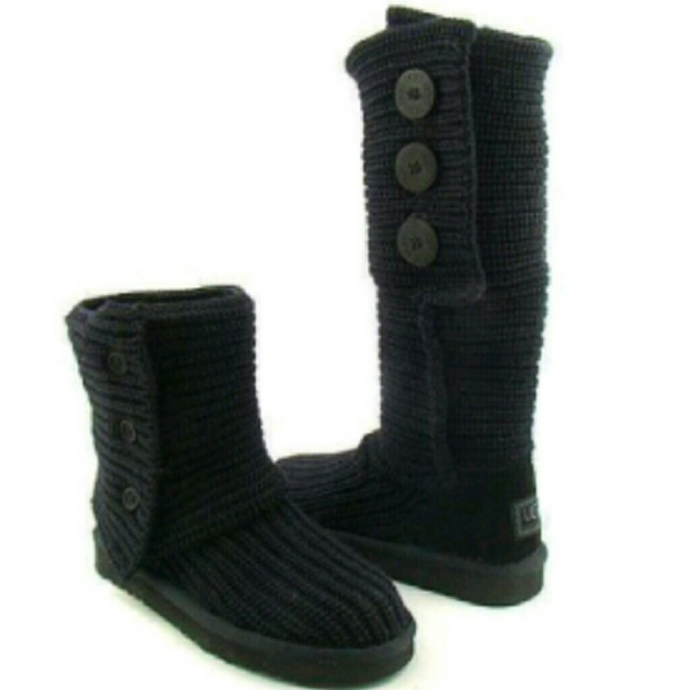 Knit Black Uggs
