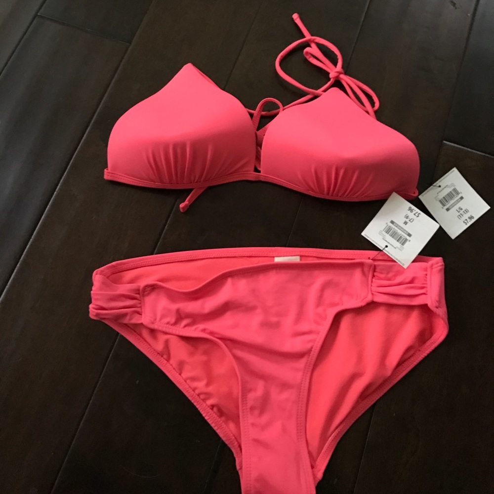 Hot pink bikini