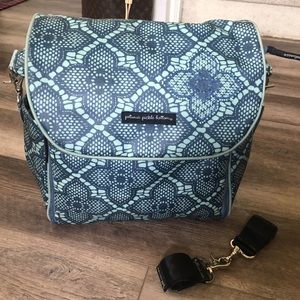 PPB Coated Canvas Boxy Diaper Bag Backpack EXTRAS