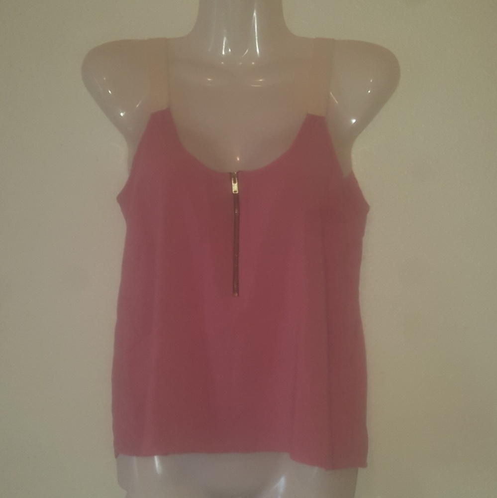 Tank blouse w/zipper