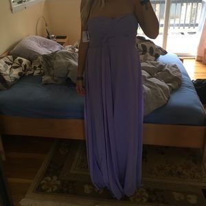 Violet Strapless Prom Dress