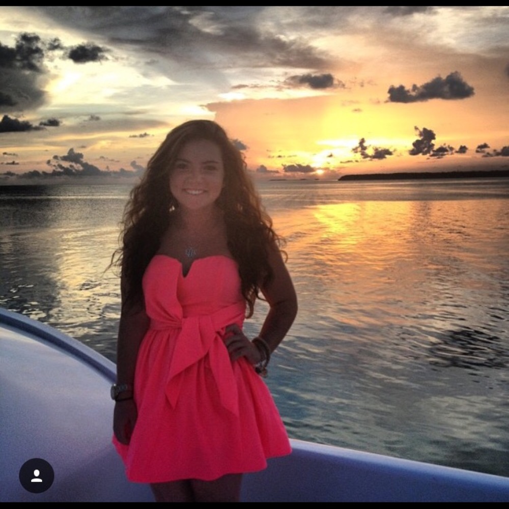 Pink strapless Saratoga Sundress dress