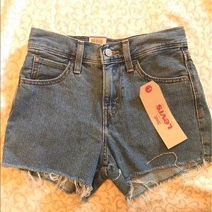 Levi's 501 high waisted shorts NWT
