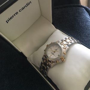 Silver gold watch