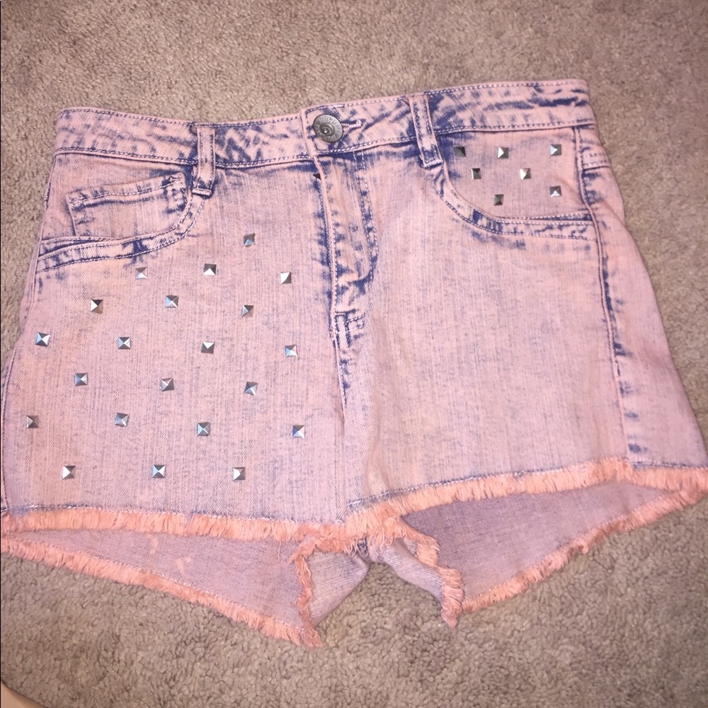 Colored Denim Shorts