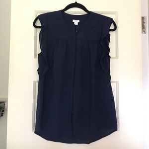 Flutter sleeve blouse NWT