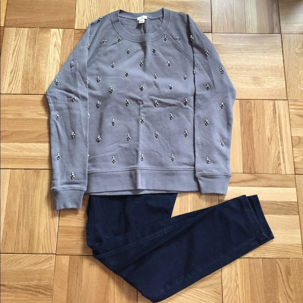 Bejeweled J. Crew Sweater
