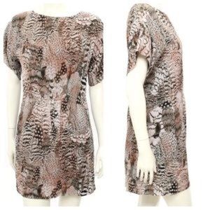Rag & Bone Dalmeny silk feather print dress