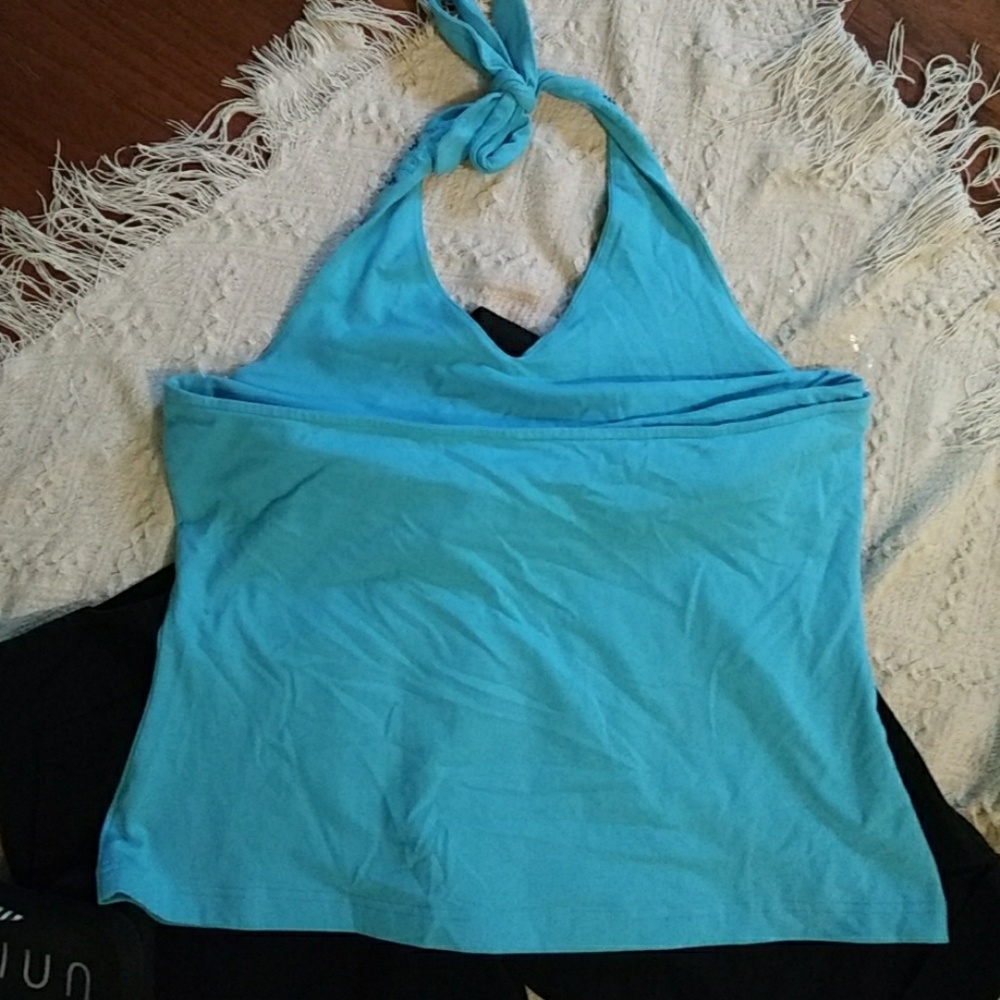 Halter Top... Turquoise- NEW W/Tags - Picture 3 of 3