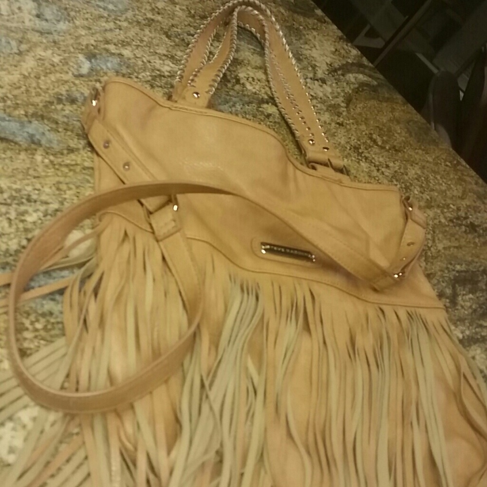 Steve Madden Tan fringe crossbody,  shoulder strap