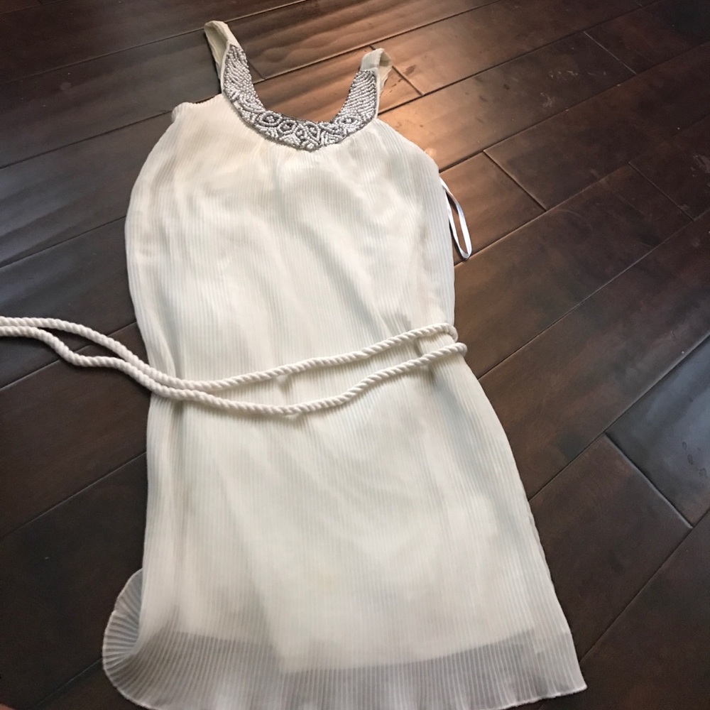Ivory chiffon dress