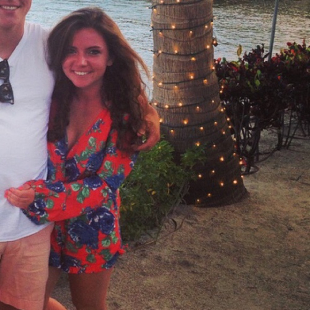 Saratoga Sundress floral romper