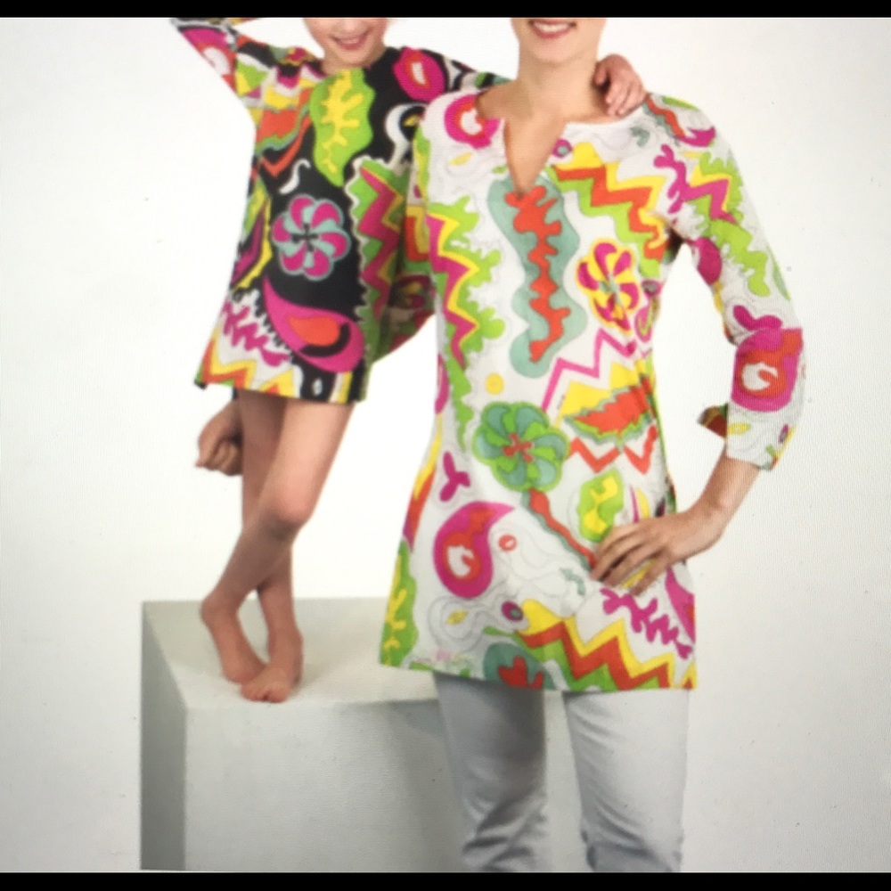 Gretchen Scott Girls V-neck Tunic/Swim Cover