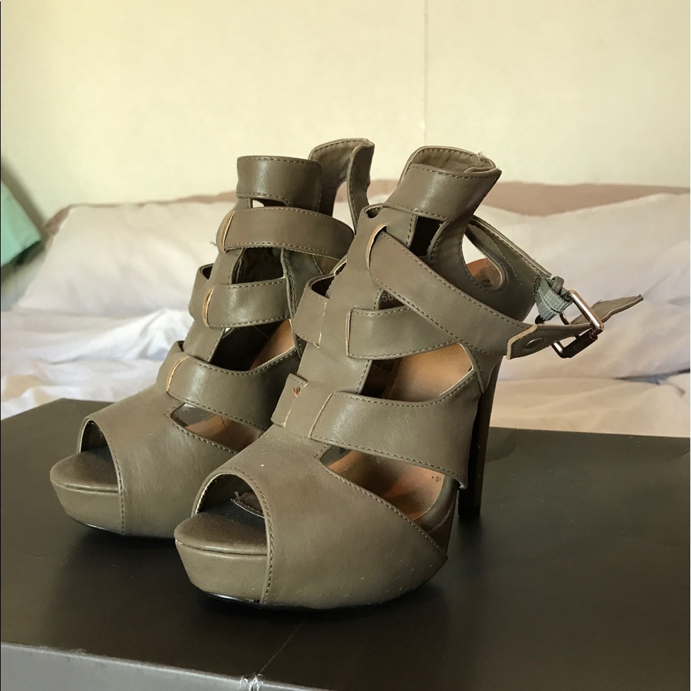Strappy heels