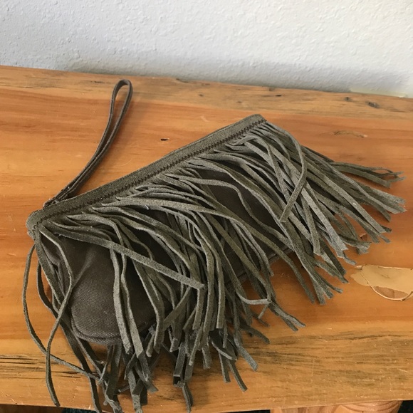 American Eagle Outfitters Handbags - American Eagle Fringe Wristlet