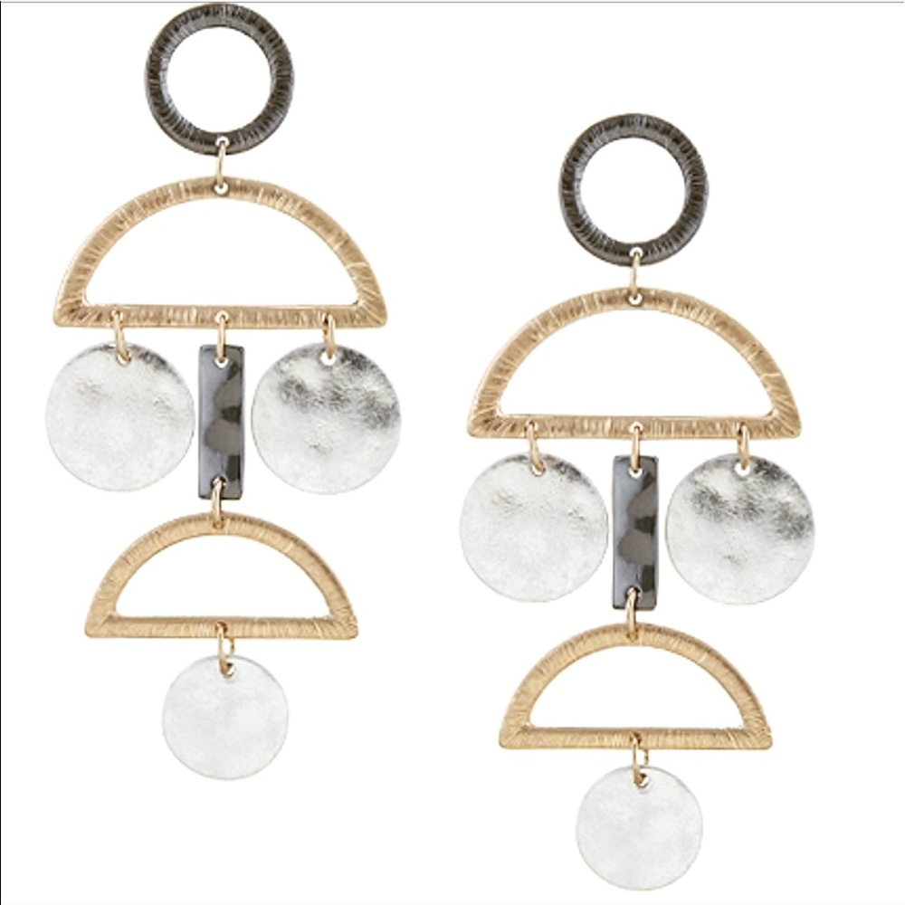 🆕Geometric Tiered Drop Earrings