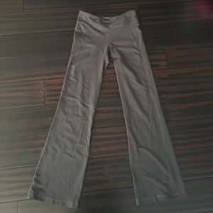 Gray boot cut yoga pants. Size-medium