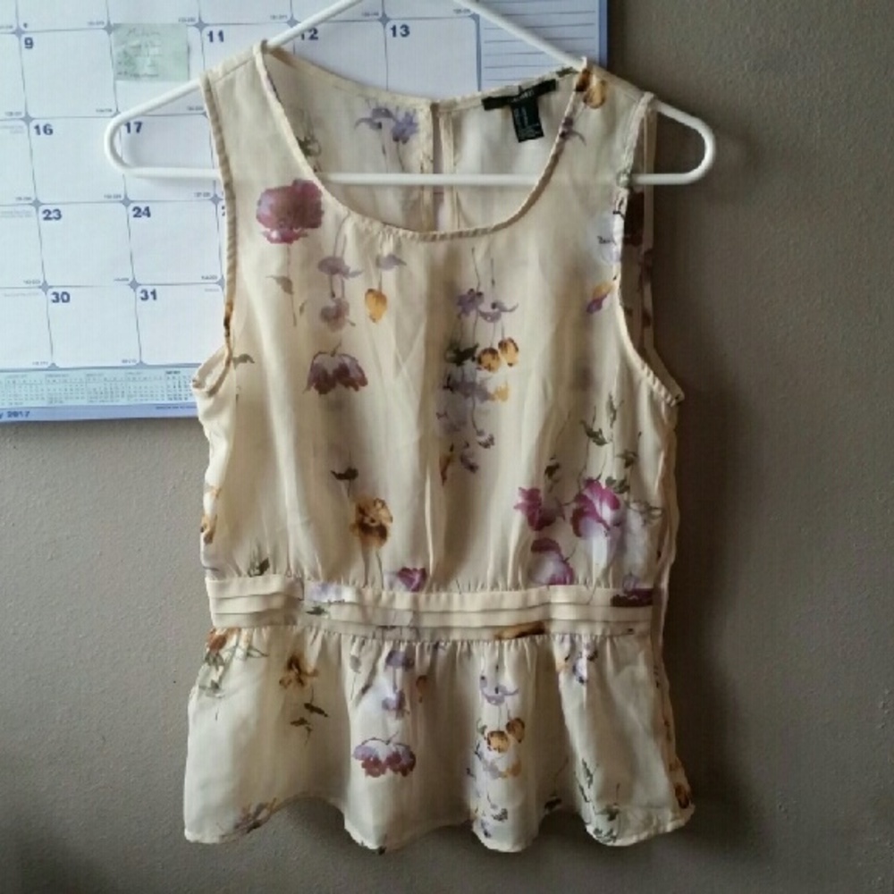 Floral Cream Tank