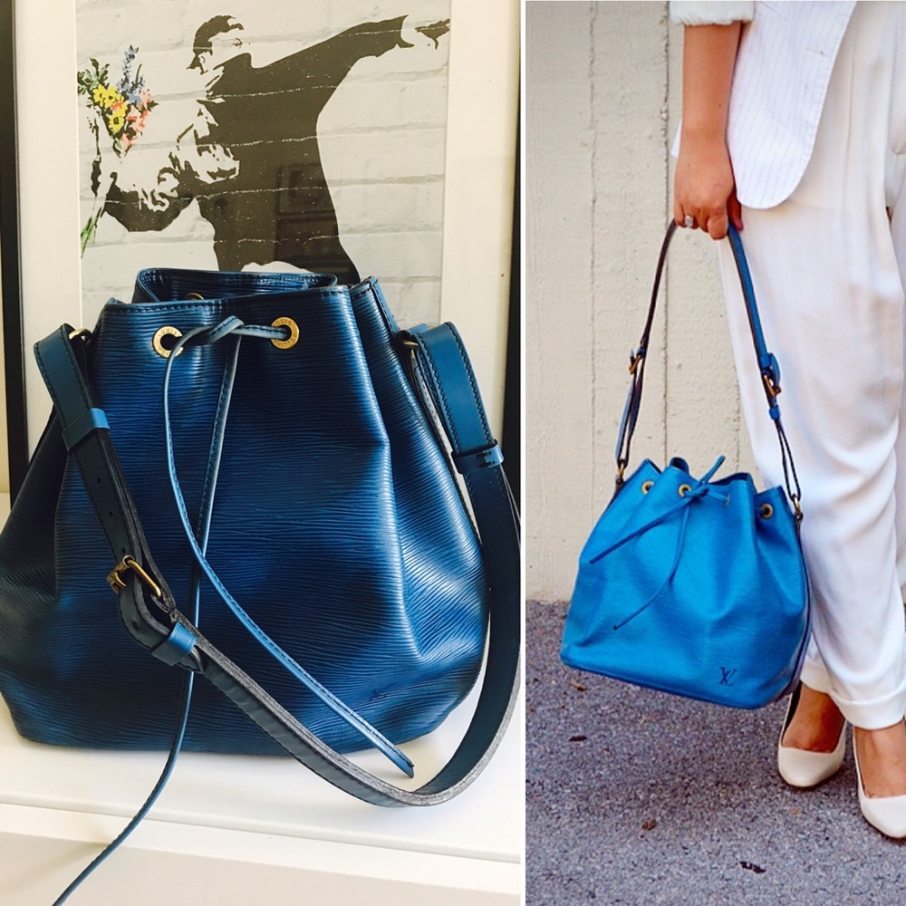 Authentic LV NOE in Toledo Blue Epi Leather-Petite