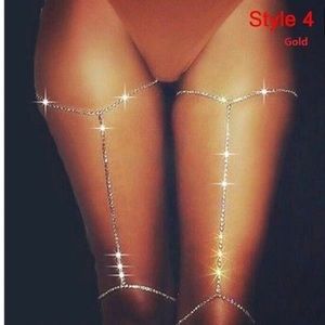 ⚡️NWT shiny Crystal Rhinestone Body Chain Jewelry