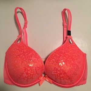 VS Coral Sequins Push Up Bra 32D