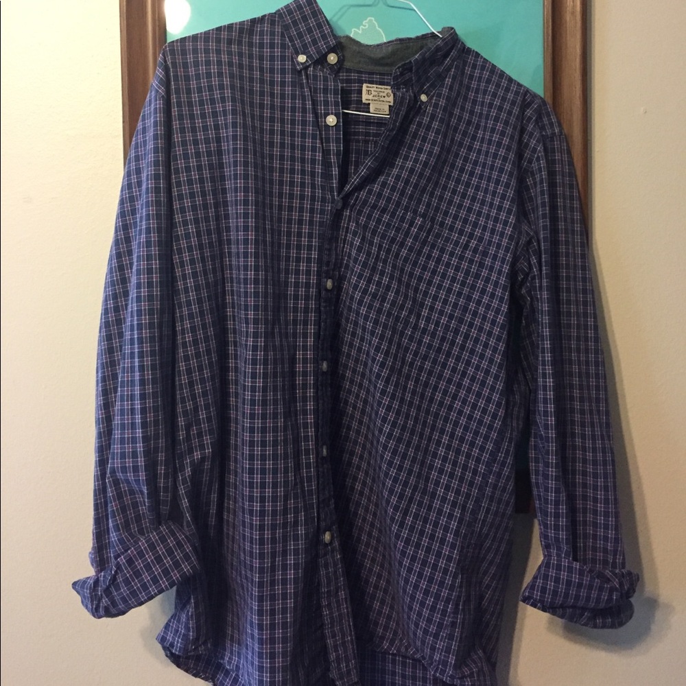 J Crew woven long sleeve shirt size L