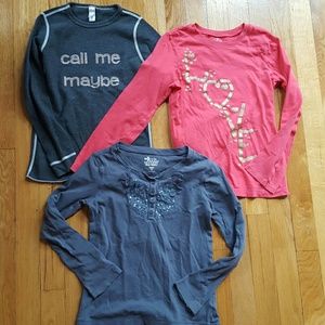 3 Girls Long Sleeve Tees Bundle