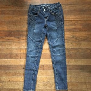 American Eagle moto jeans