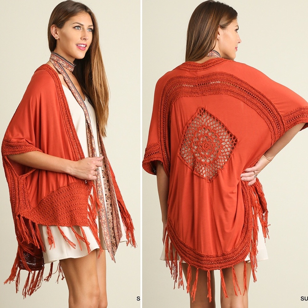 UMGEE Cardigan with Crochet Details