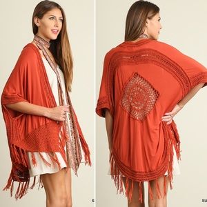 UMGEE Cardigan with Crochet Details