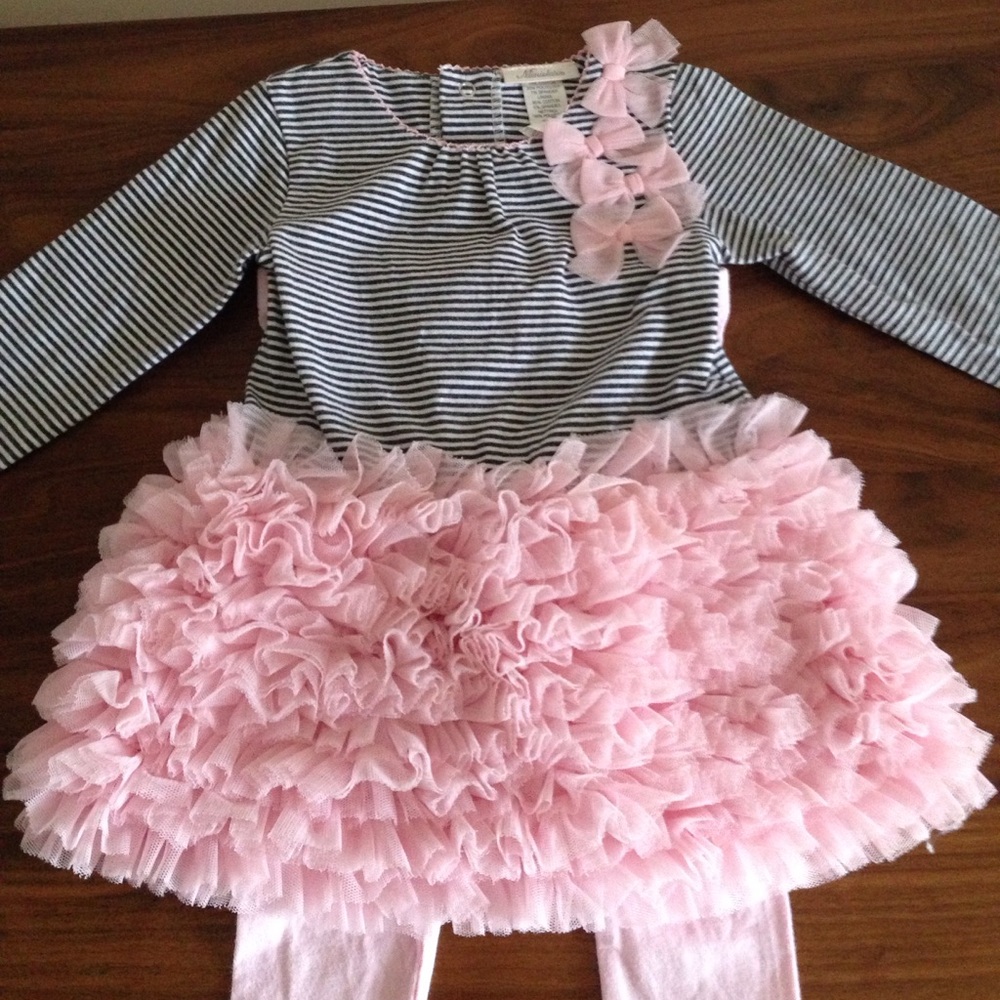 Two-Piece Tutu Top & Legging Set